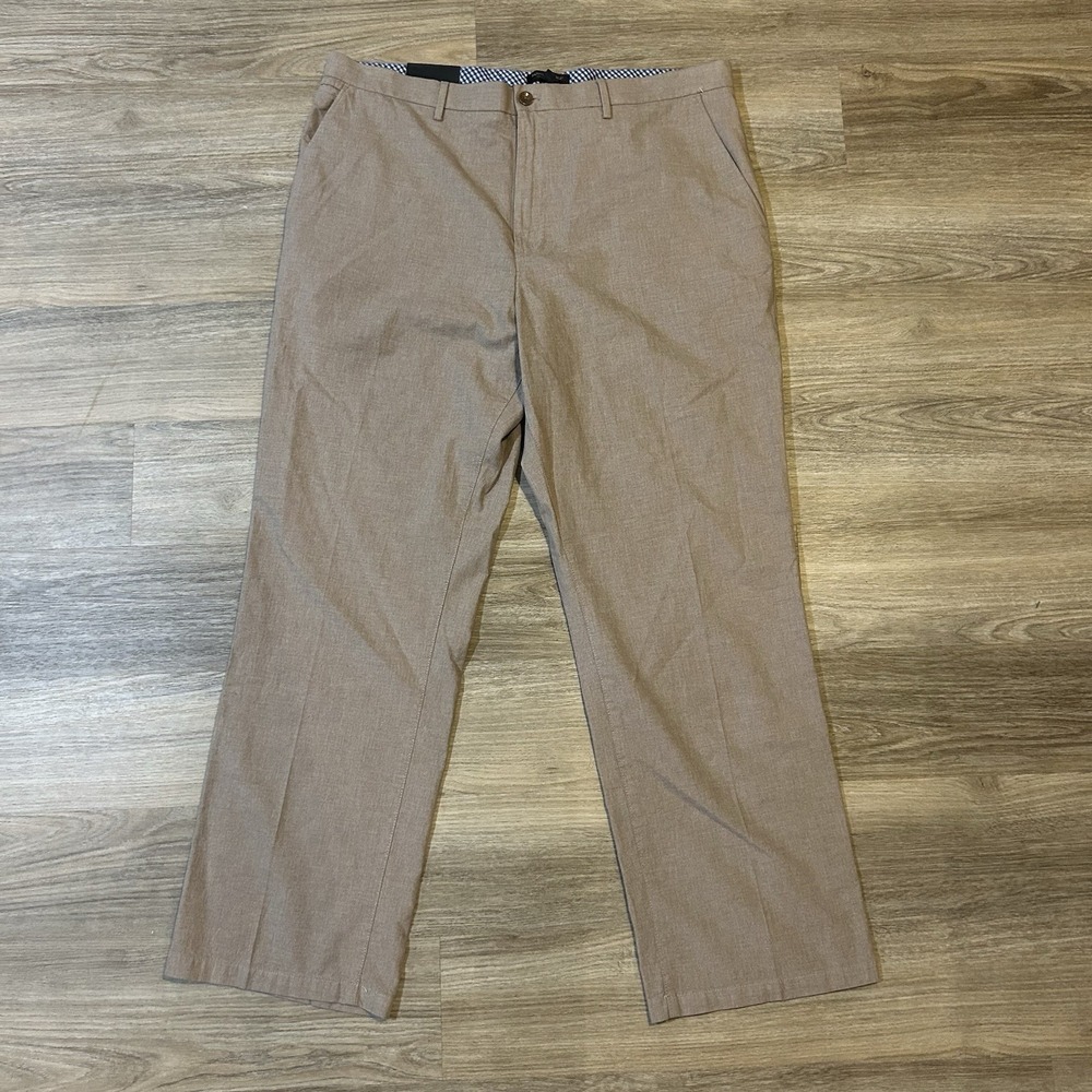 Banana Republic Pants Mens 40x32 Beige Kentfield Straight Leg Flat Classic Fit